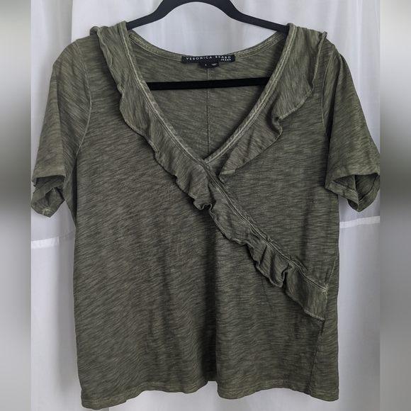 Veronica Beard ruffle shirt - Picture 1 of 4